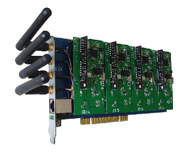 YD-GSM400P 4线 GSM 无线Asterisk卡